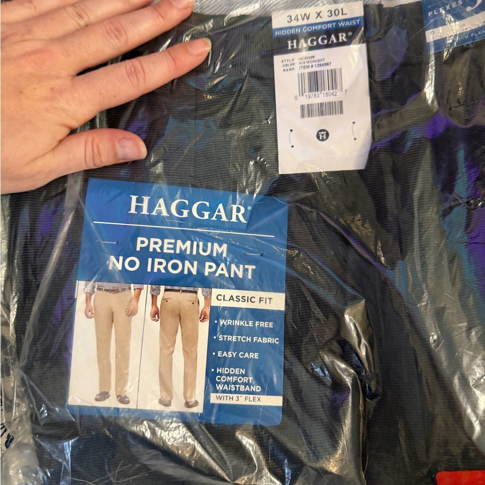 Haggar Classic Fit Black Pants